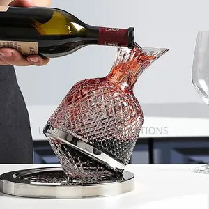 3600 Crystal Rotating Wine Holder
