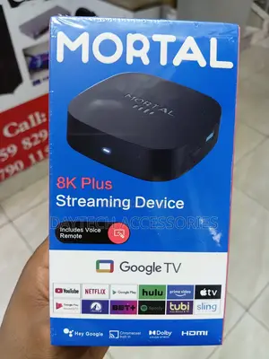 Mortal T1+ 8K Plus Streaming Device Android TV Box.