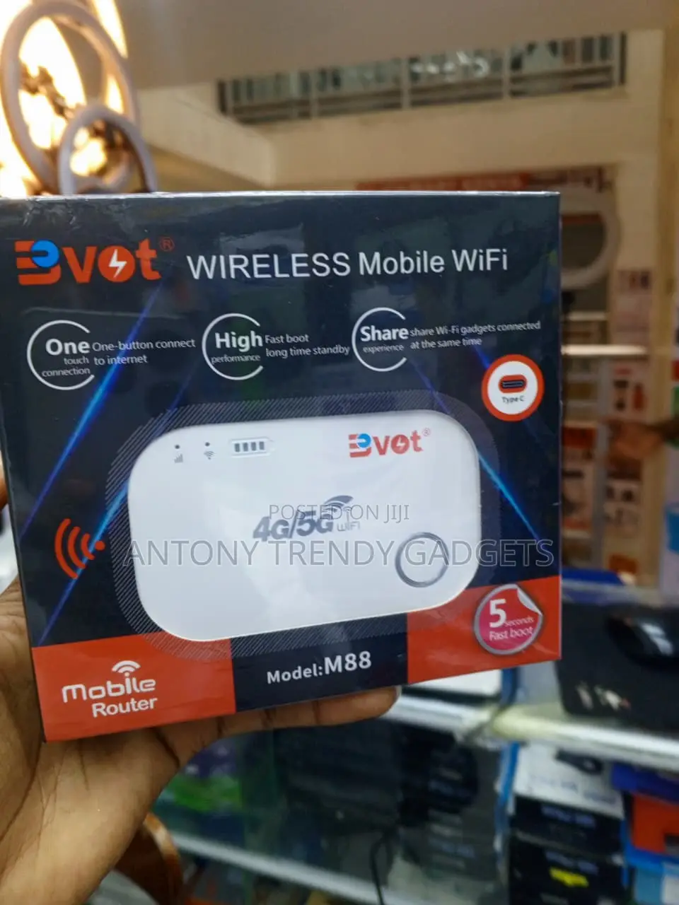 BVOT M88 Travel WiFi Hotspot 150Mbps for 10 Devices