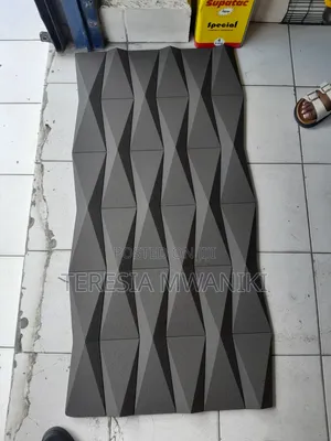 Jek Black Pu Stone Wall Panel.