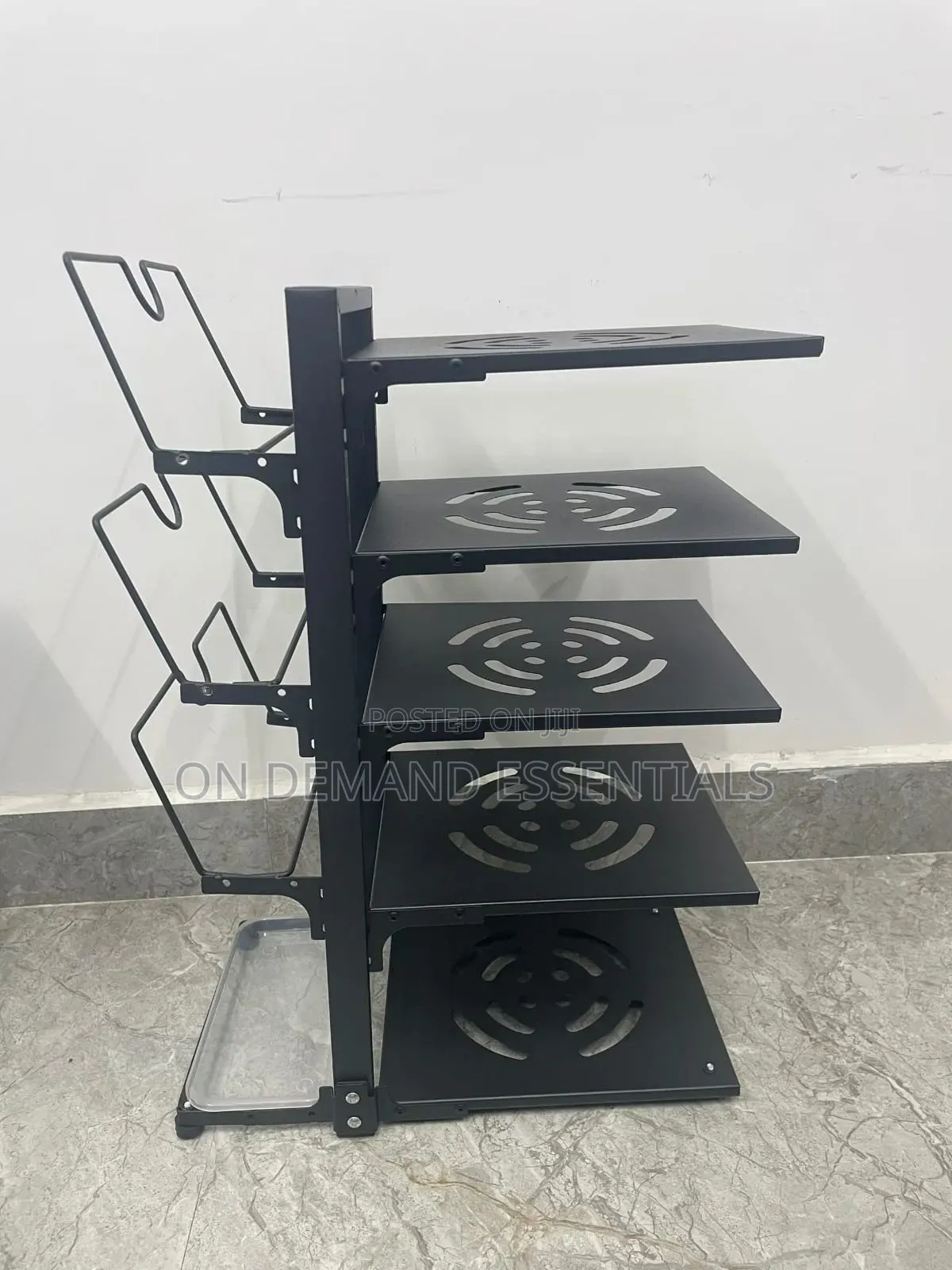Heavy Duty 5-Tier Cookware and Pot Lid Organizer Rack