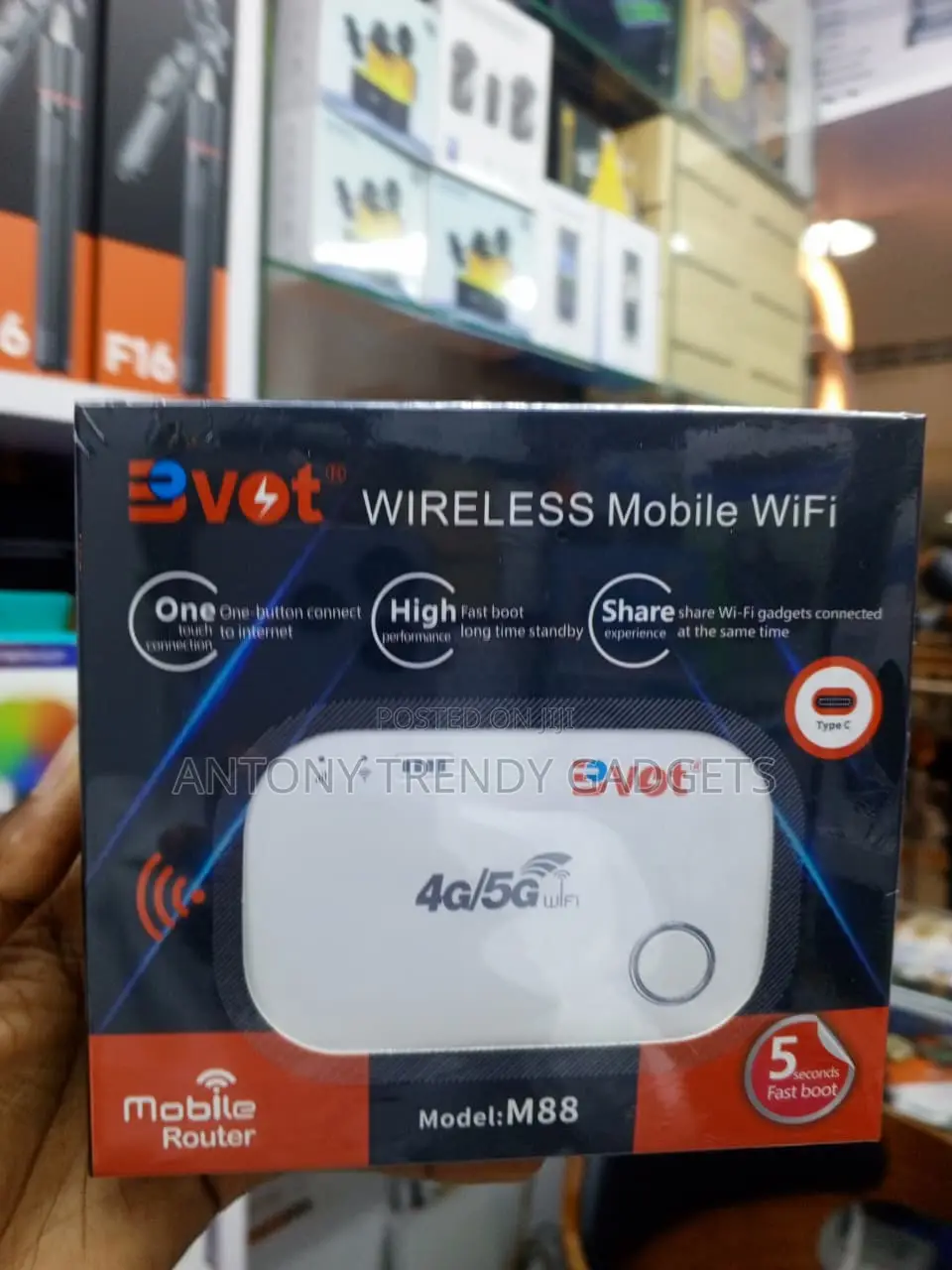 BVOT M88 Portable Pocket WiFi Router 150Mbps 10 Devices