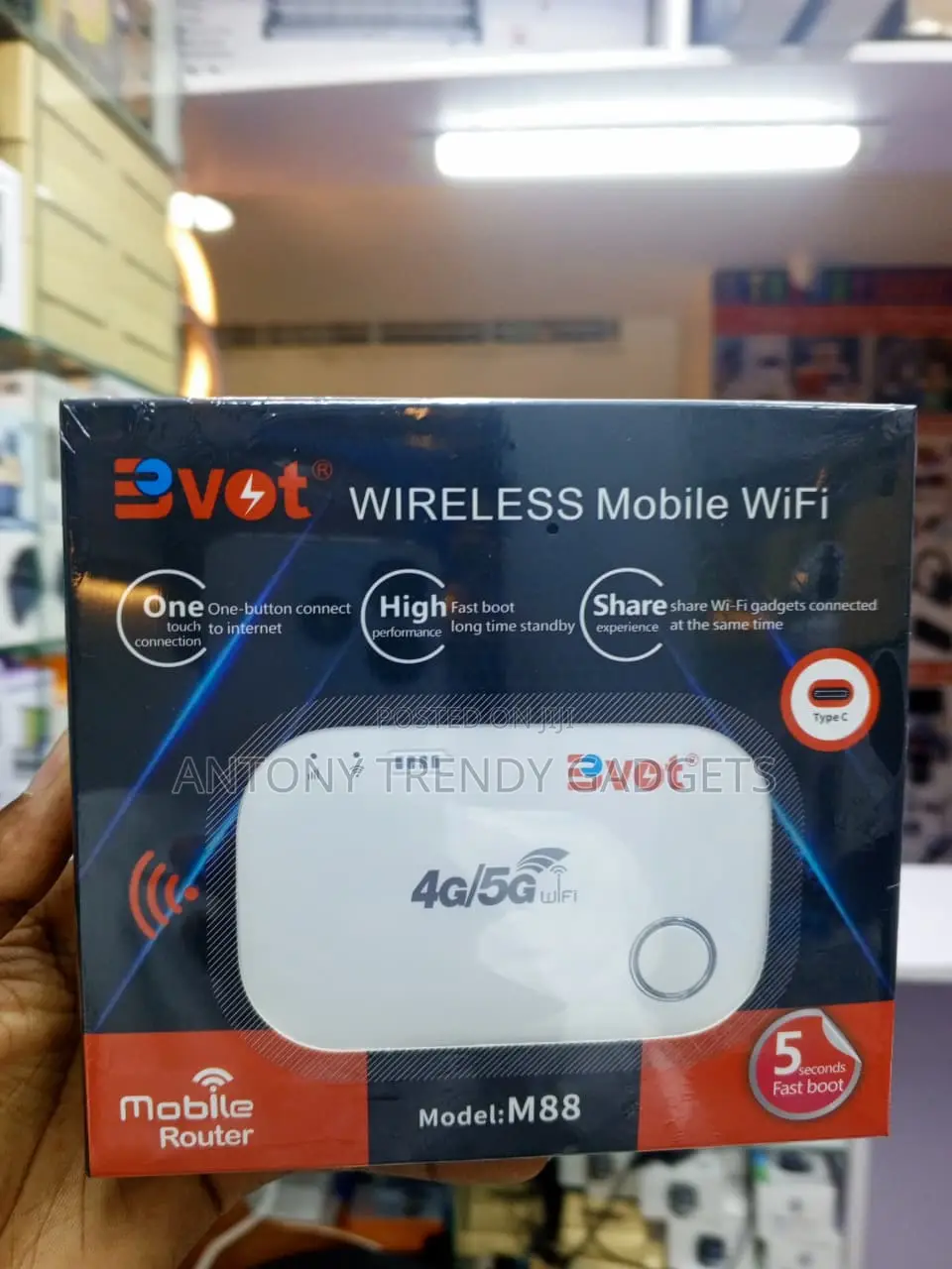 BVOT M88 Portable Pocket WiFi Router 150Mbps 10 Devices