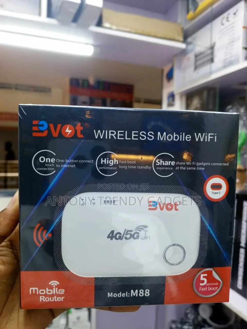 BVOT M88 Safaricom Airtel 4G Router 150Mbps 10 Devices