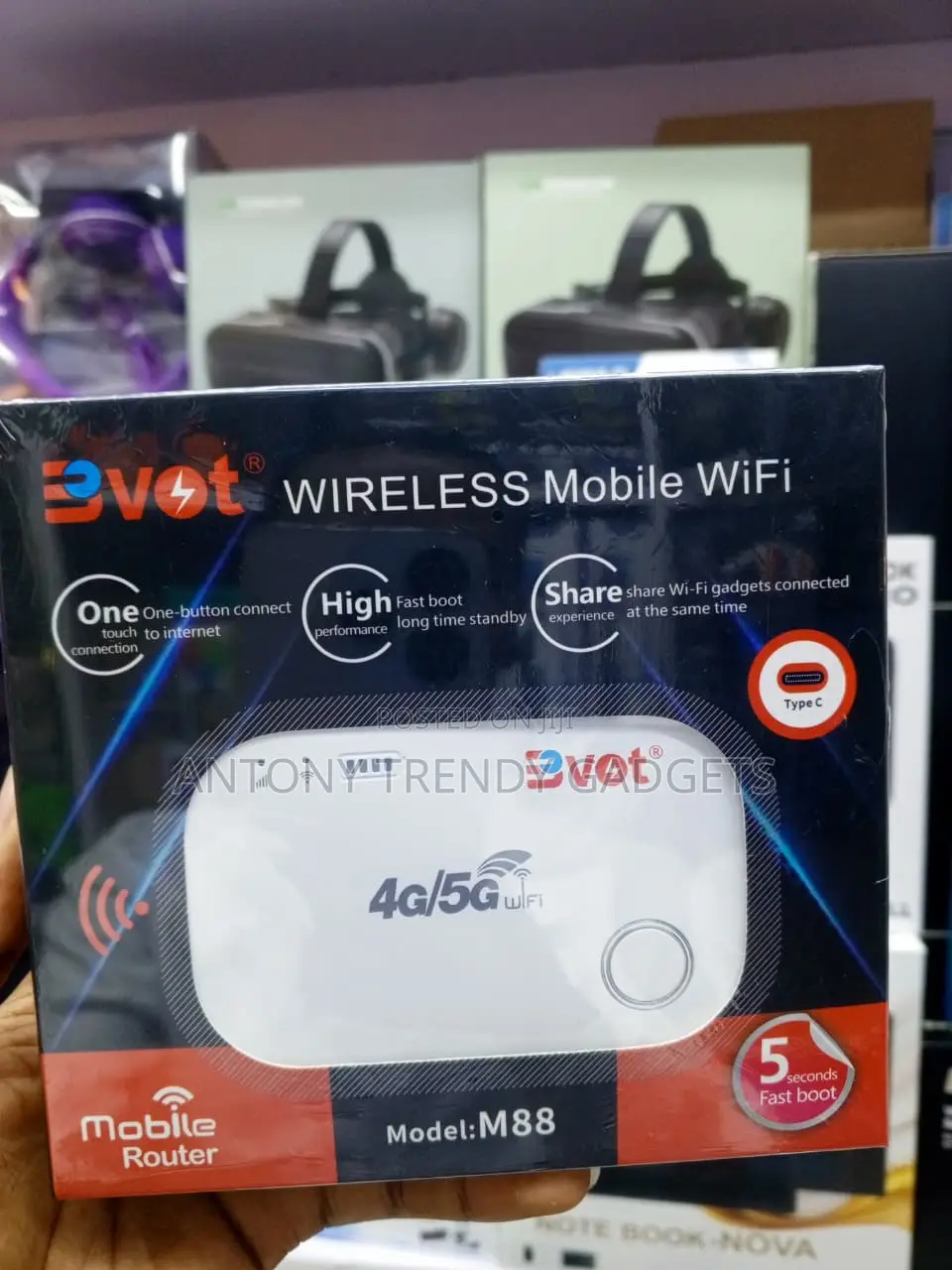 BVOT M88 Portable Wireless WiFi Hotspot 150Mbps 10 Devices