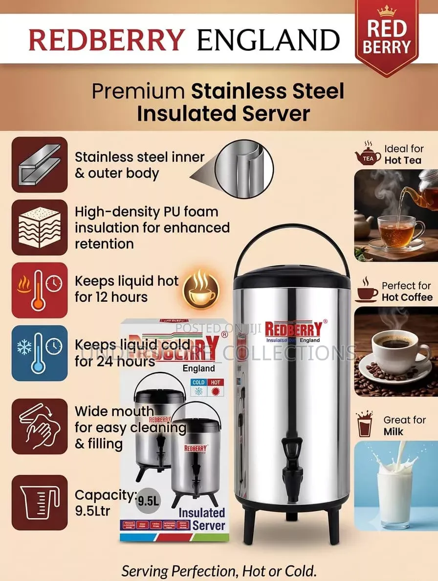 Redberry 9.5ltrs Tea Urn