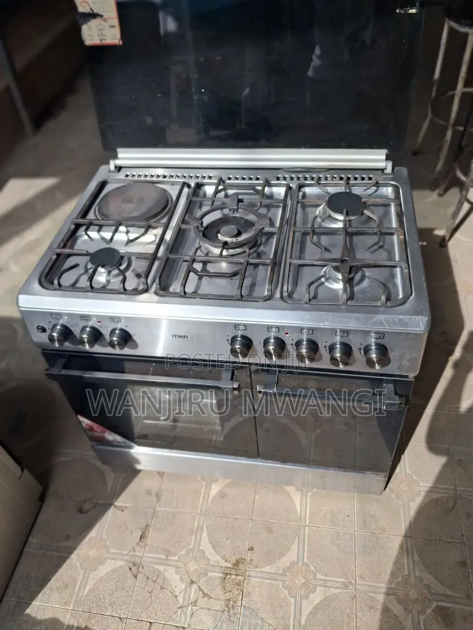 Cooker 5burner+(4gases +1 Electric Plate) Electric Oven