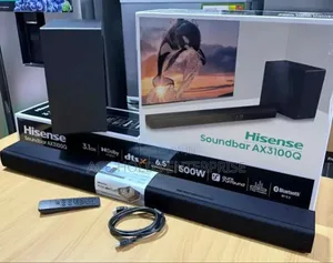 500watts - Hisense 3.1Ch Soundbar (AX3100Q) Dolby Atmos