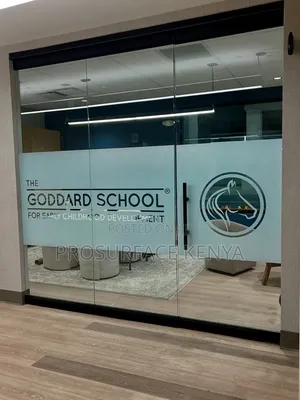 Company Logo Window Film for Branded Business Premises