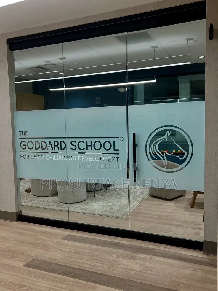 Company Logo Window Film for Branded Business Premises