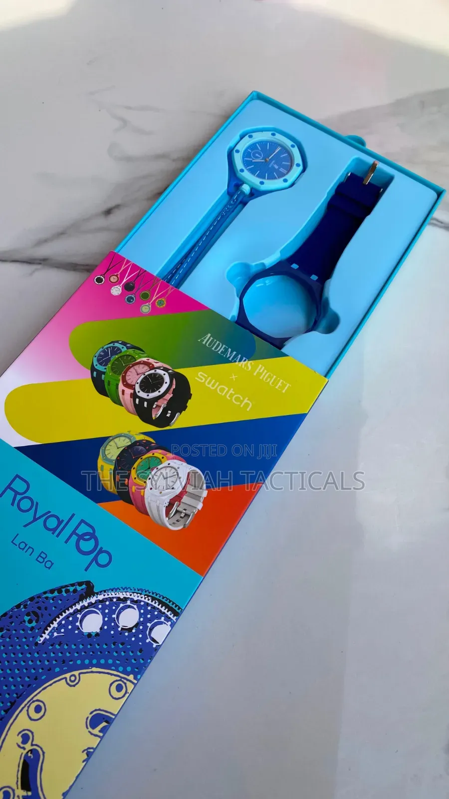 Trendy Ap X Swatch Royal Pop
Rubber Comfortable Strap
Silent Movement
