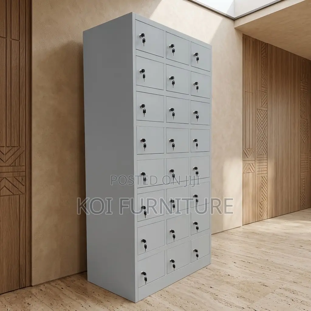 24 Lockers Executive Cabinet | Modern Gym Offices Storage Cabinet