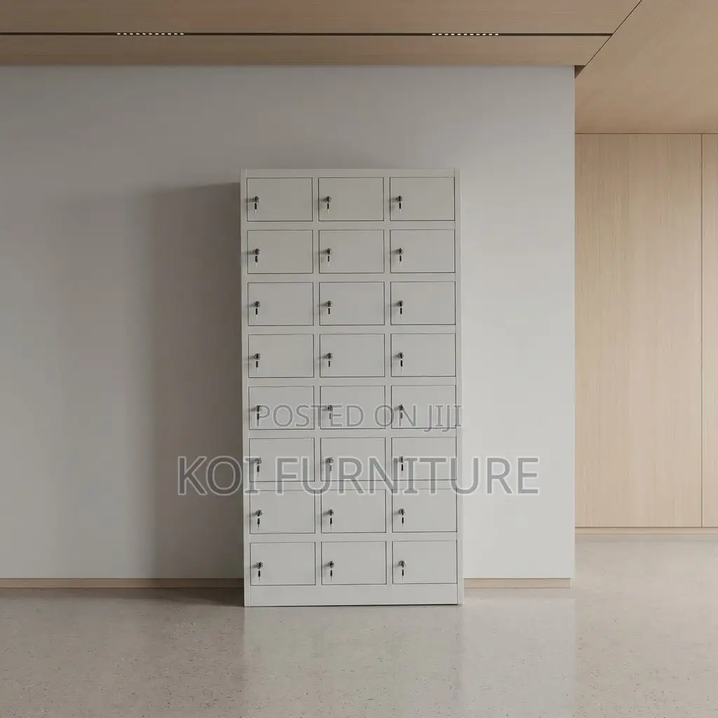 24 Lockers Executive Cabinet | Modern Gym Offices Storage Cabinet