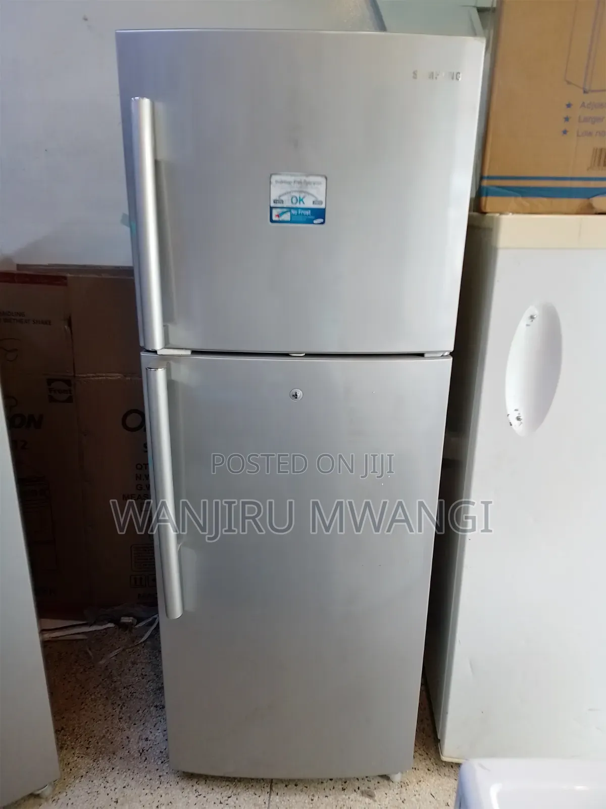 Gray Samsung Double Door Fridge