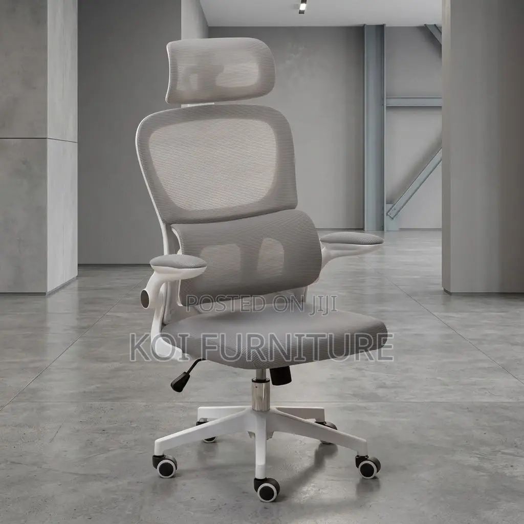 Ergonomic Executive Chair | Home Office | White Orthopedic Seat