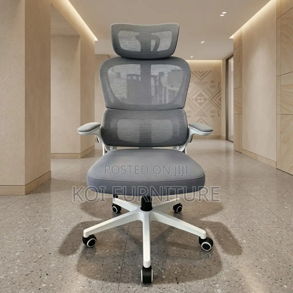 Ergonomic Executive Chair | Home Office | White Orthopedic Seat