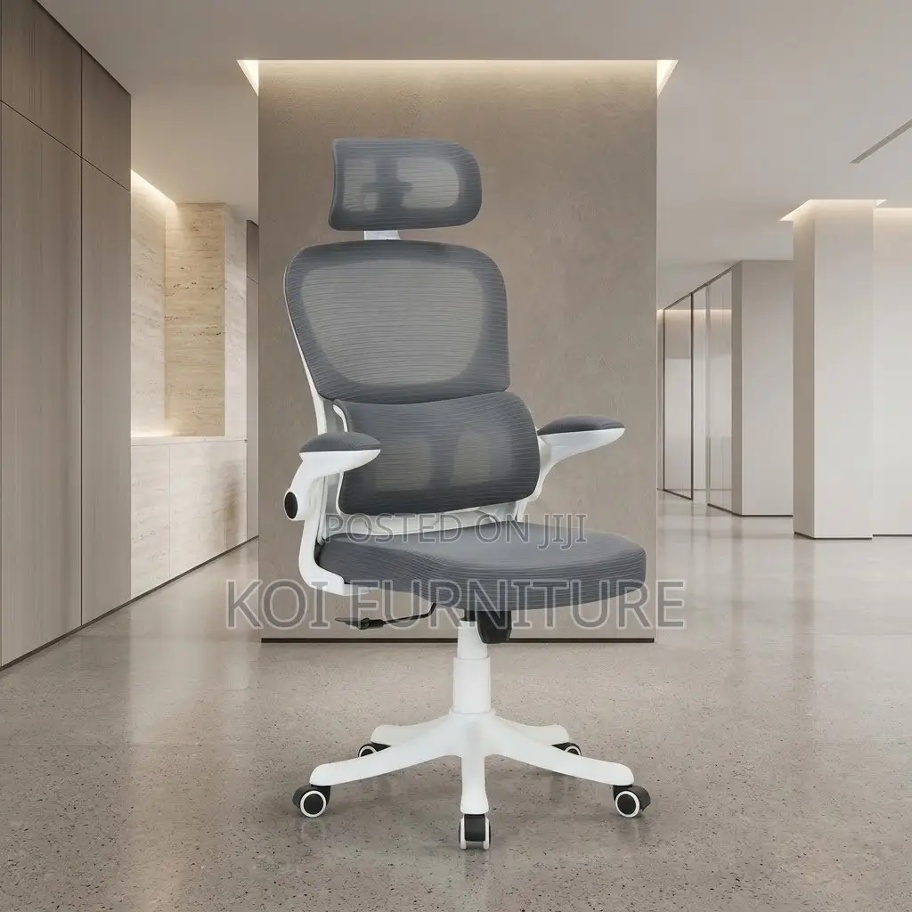 Ergonomic Executive Chair | Home Office | White Orthopedic Seat