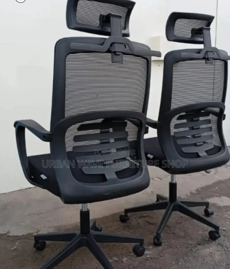White and Black Orthopedic Office Chairs