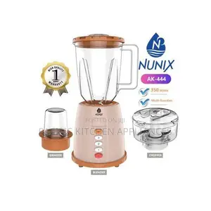 Nunix Blender 3 in 1 With Grinder and Food Chopper