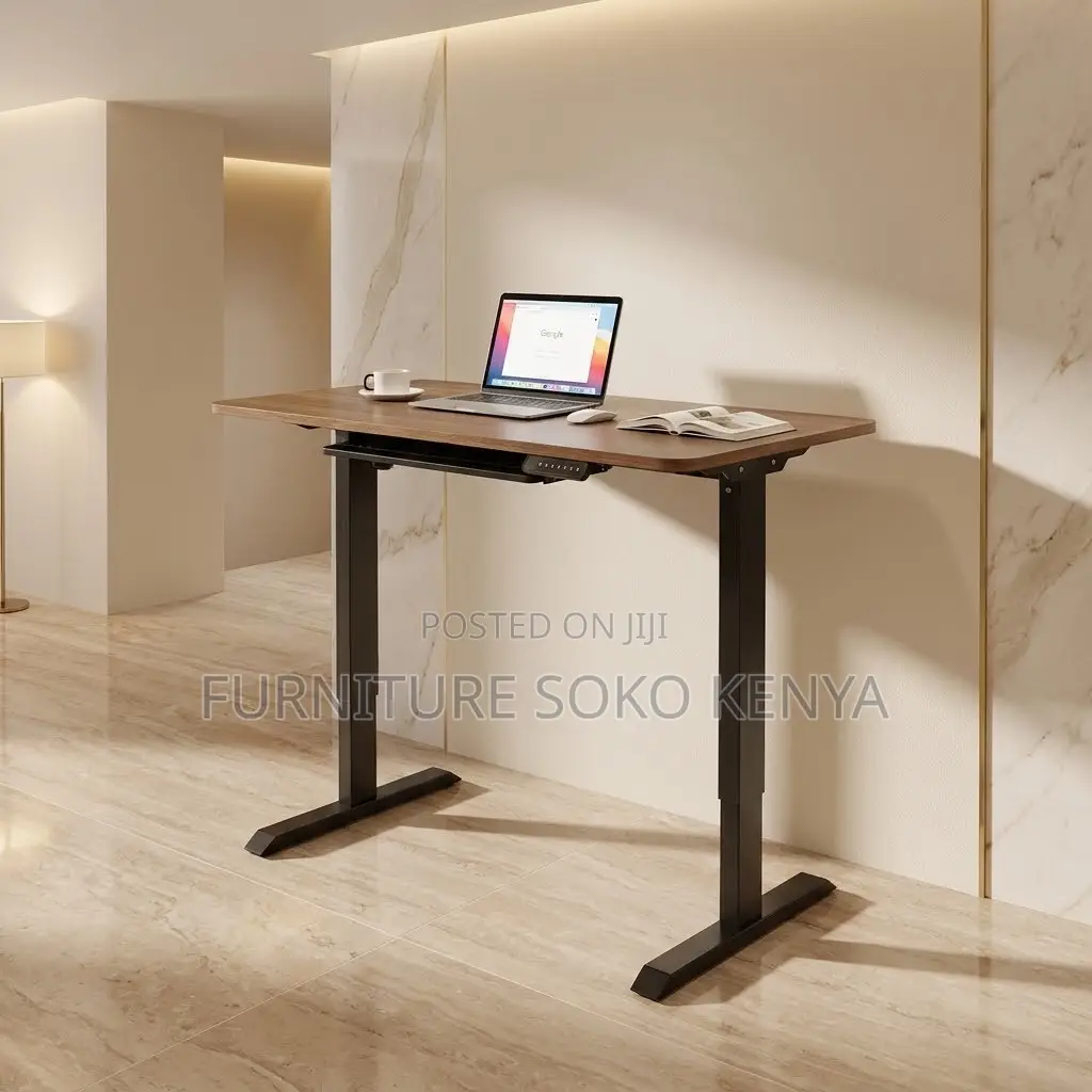 1200MM Brown Adjustable Desk | Electric Smart Table With Button
