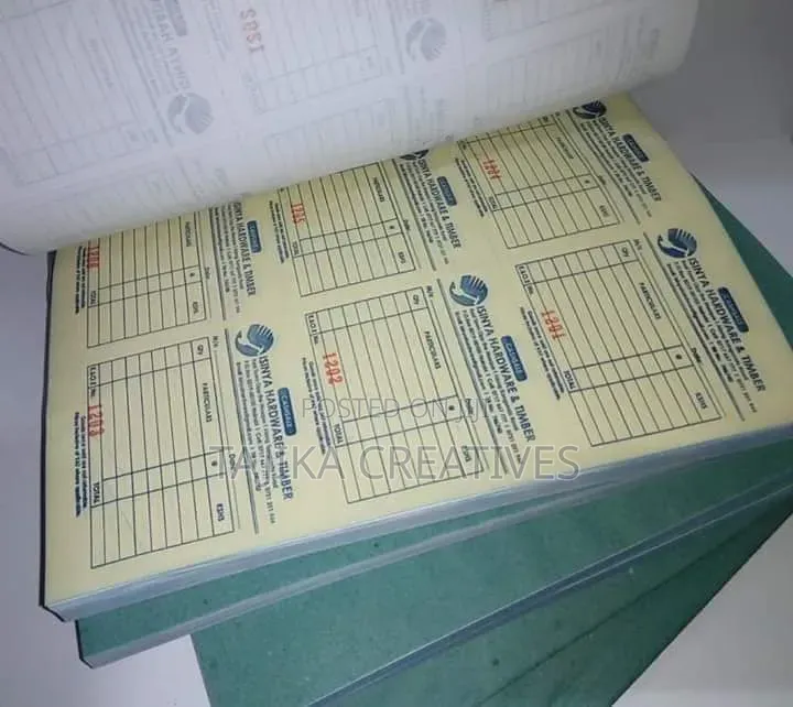 A5, A6, A4 Receipt Books Printing
