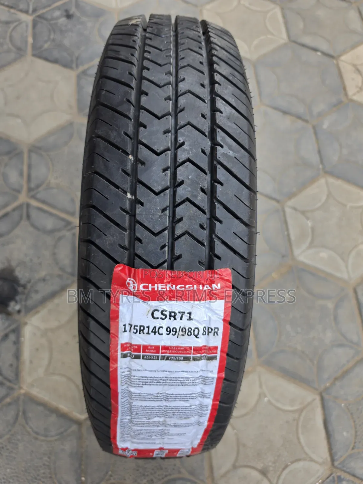175 R14 CHENGSHAN TIRES(commercial)