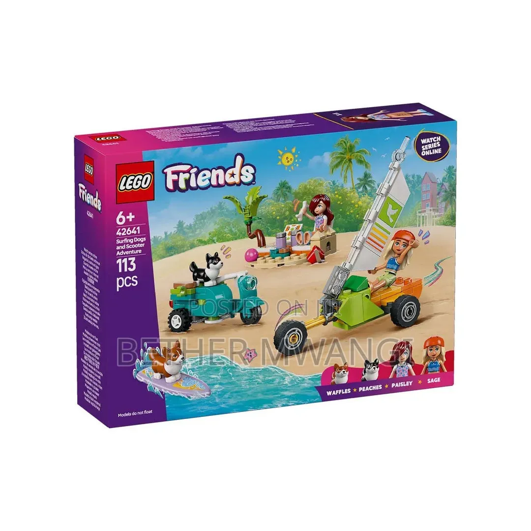 LEGO Friends Surfing Dogs and Scooter Adventure Building Toy