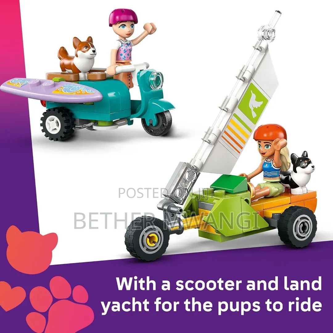LEGO Friends Surfing Dogs and Scooter Adventure Building Toy