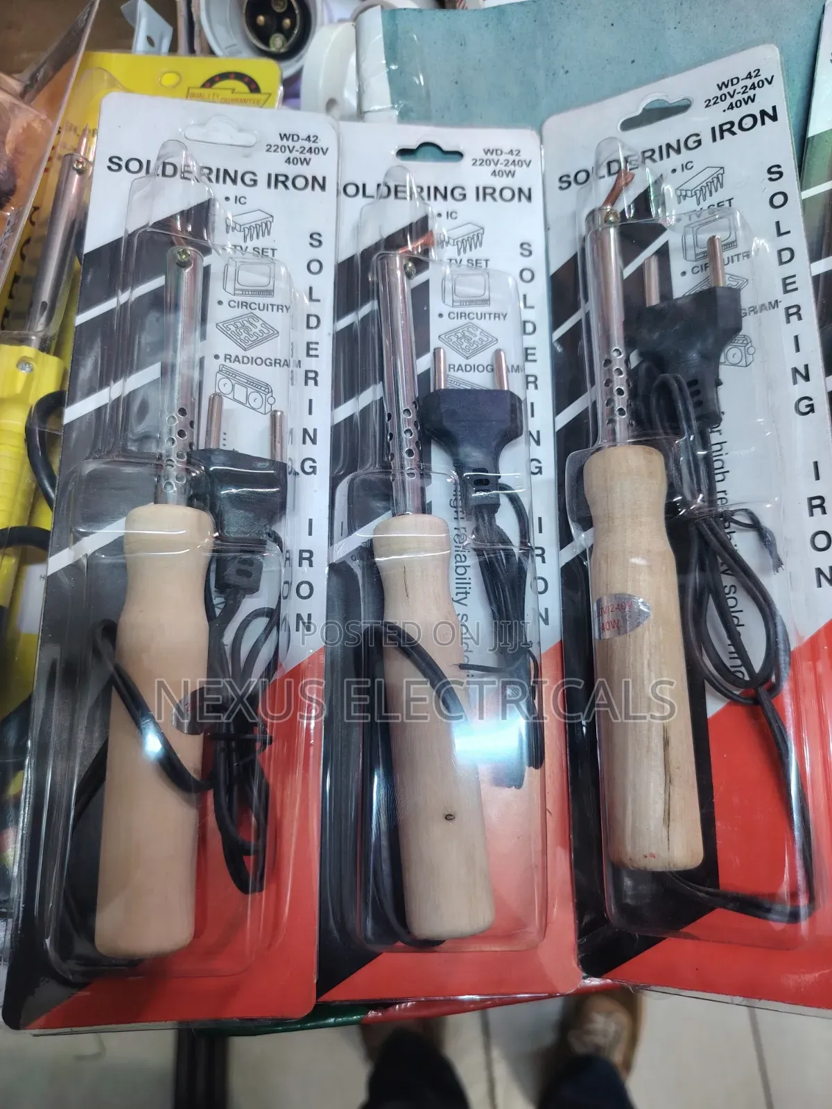 40W Wooden-Handle Electric Soldering Gun
