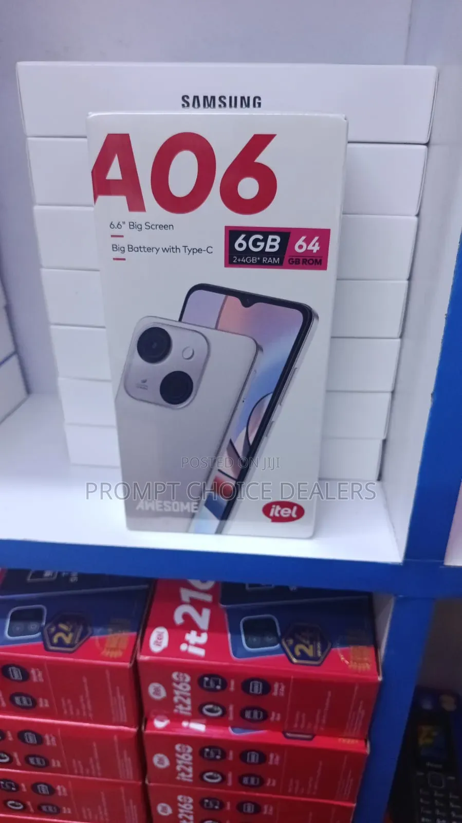 New Itel A06 32 GB Black