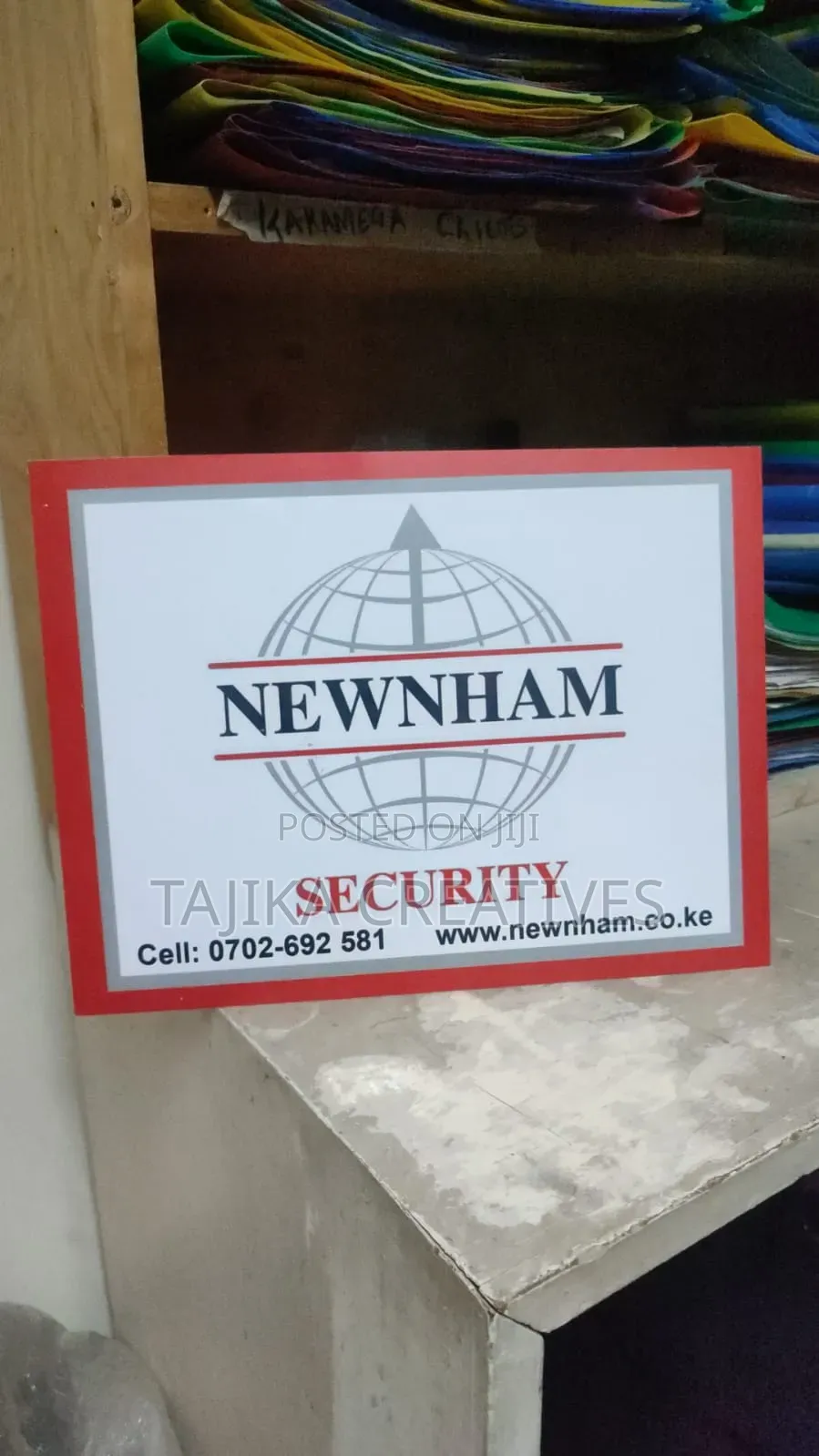Printed Placards or Office Signs