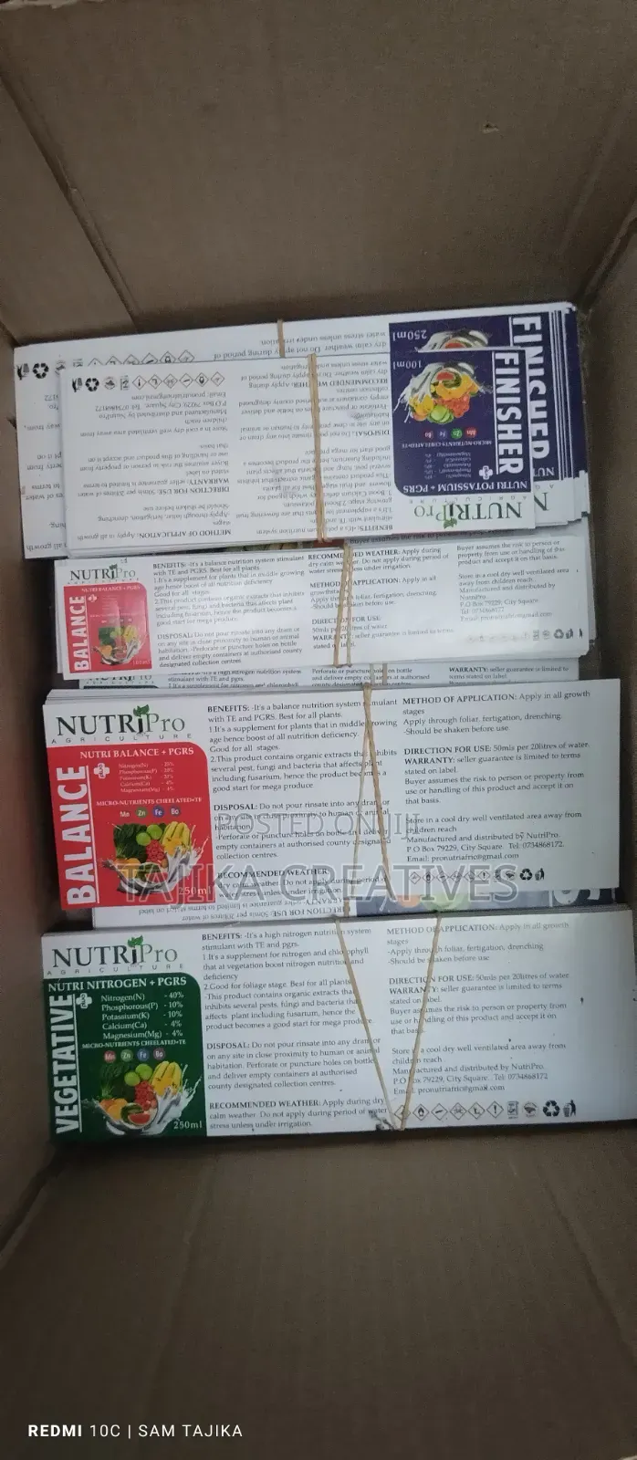 Farm Inputs Sticker Labels