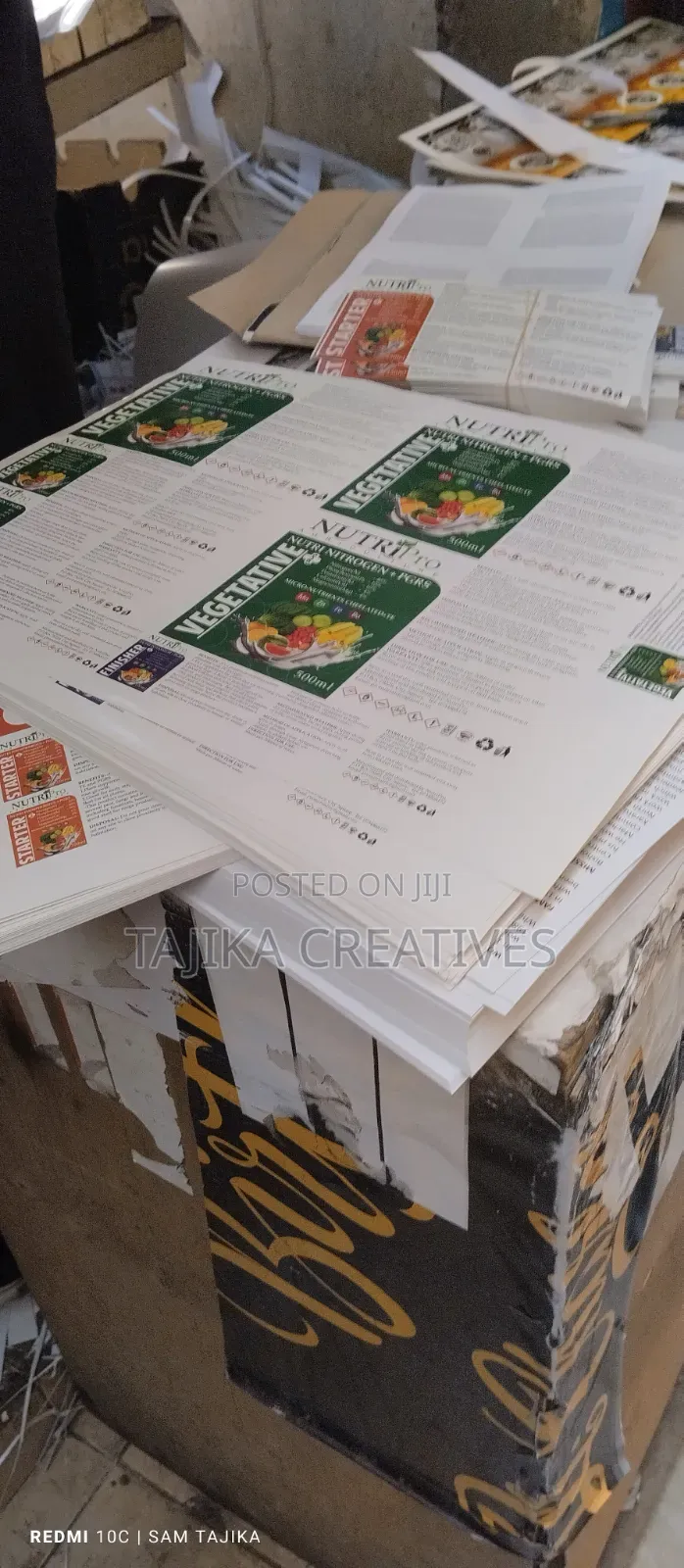 Farm Inputs Sticker Labels