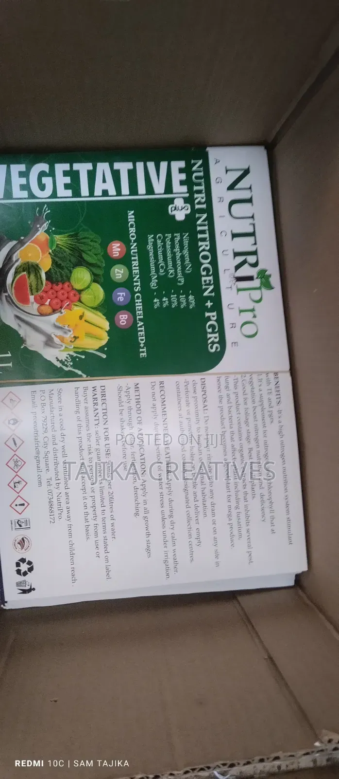 Farm Inputs Sticker Labels