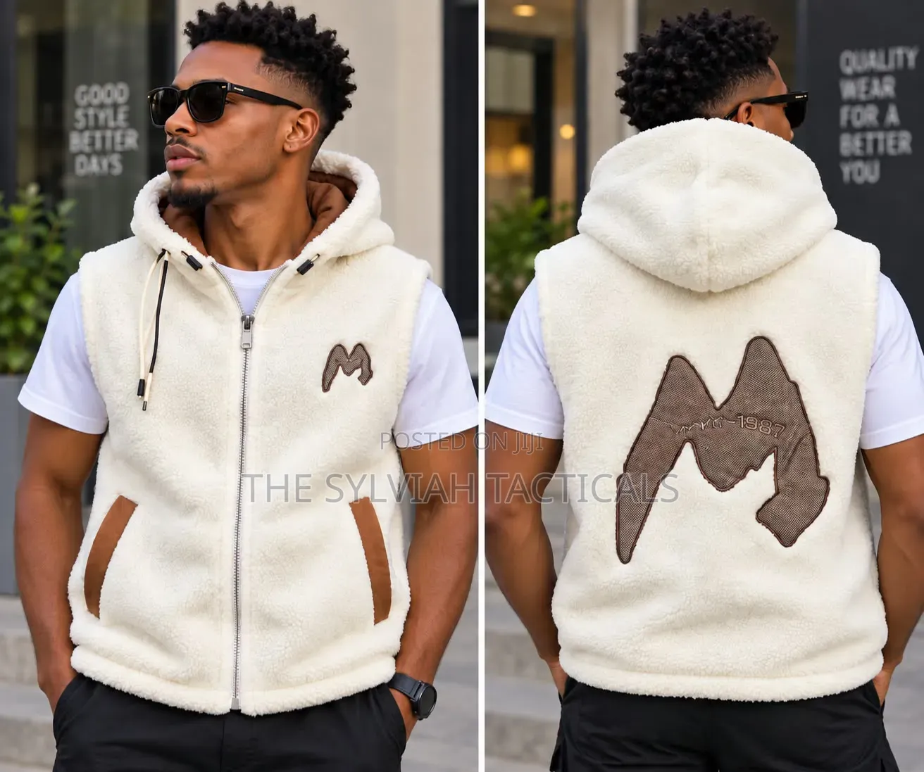 MJD Fleece Hooded Vest Good Quality