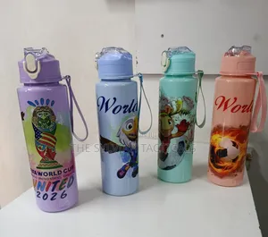 *World Cup 2026, 800ml Cute Design Leakproof Unbreakable Outdoor Schoo