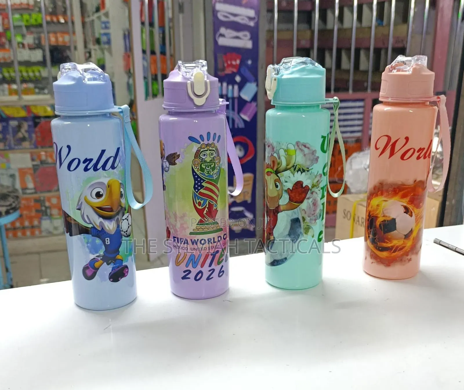 *World Cup 2026, 800ml Cute Design Leakproof Unbreakable Outdoor Schoo