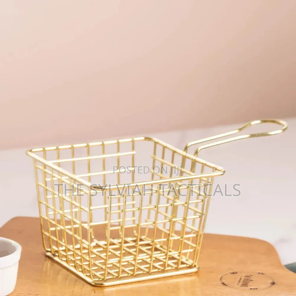 *French Fries Basket Deep Fryer Square for Fry Holder Suitable