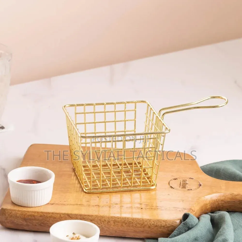 *French Fries Basket Deep Fryer Square for Fry Holder Suitable