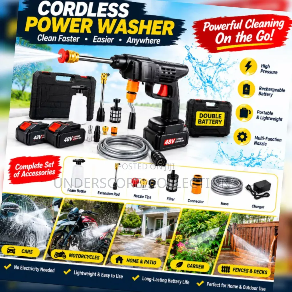 Wireless Car Wash Spray Gun Machine With Portable Lithium Battery
