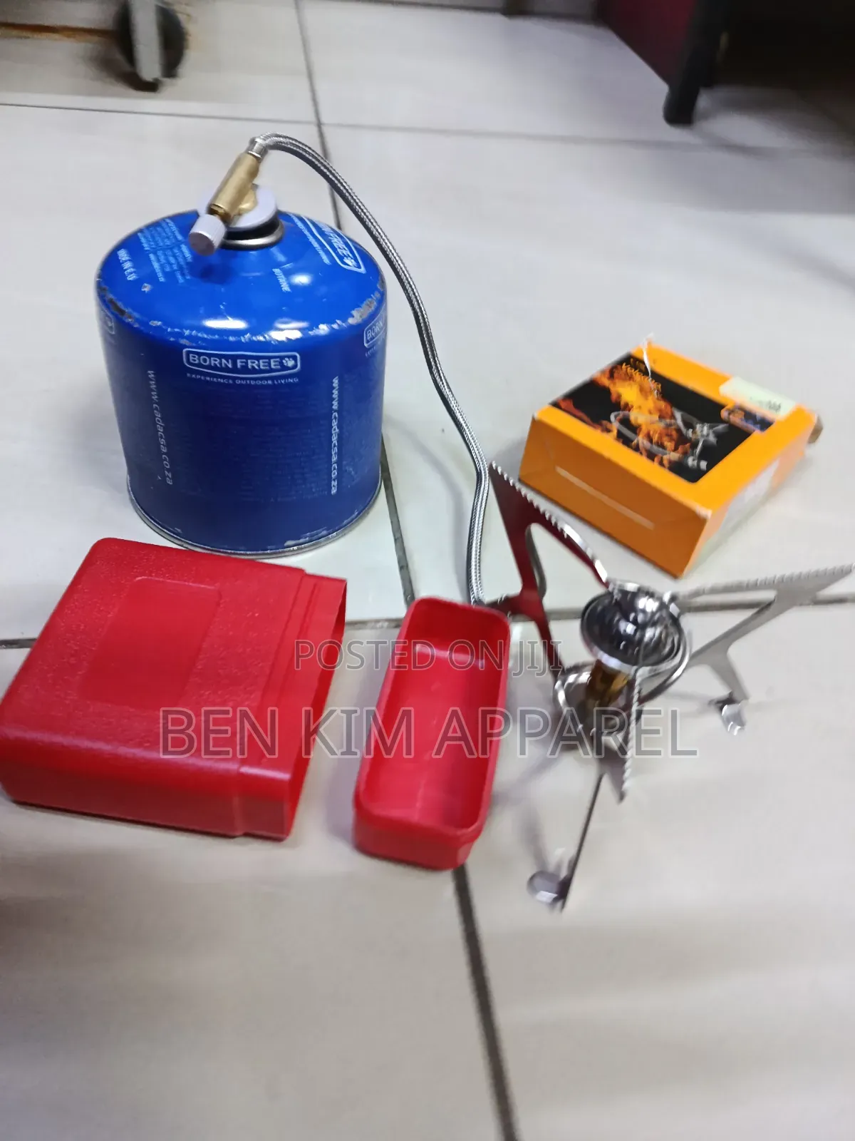 Portable Camping Stove With Large Gas Cartilage Screw Type