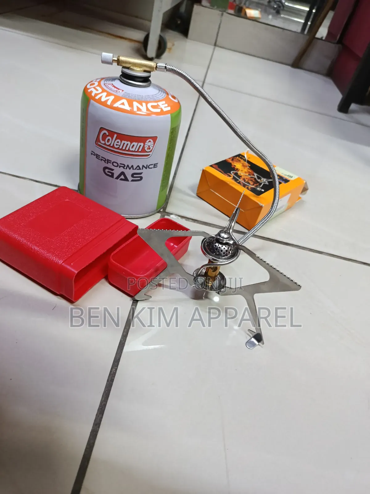 Portable Camping Stove With Large Gas Cartilage Screw Type