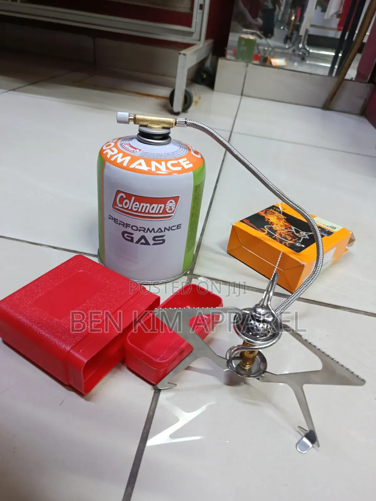 Portable Camping Stove With Large Gas Cartilage Screw Type