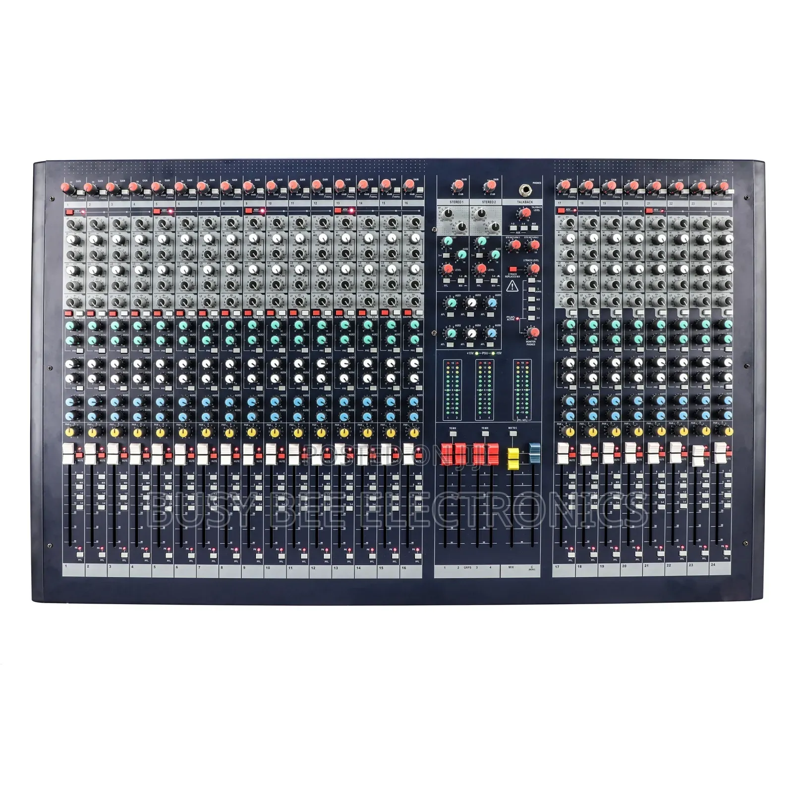 LX9-24 Large Model 24 Channel 6AUX Audio Mixer