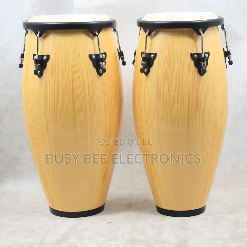 10 Inch and 11 Inch Conga Drum Set With Stand