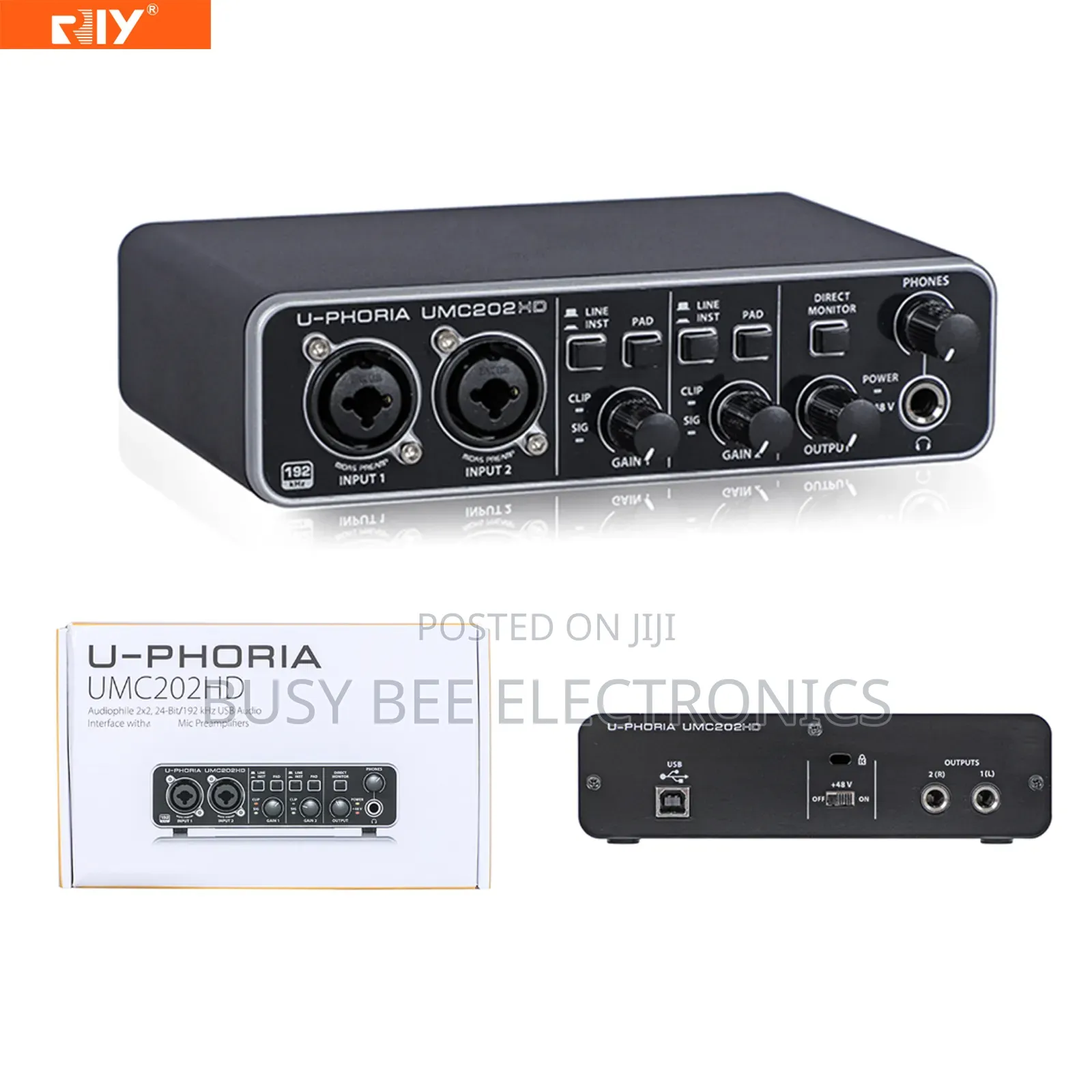 UMC202HD Top Quality Sound Card 2-in/2-Out USB 2.0 Audio Interface