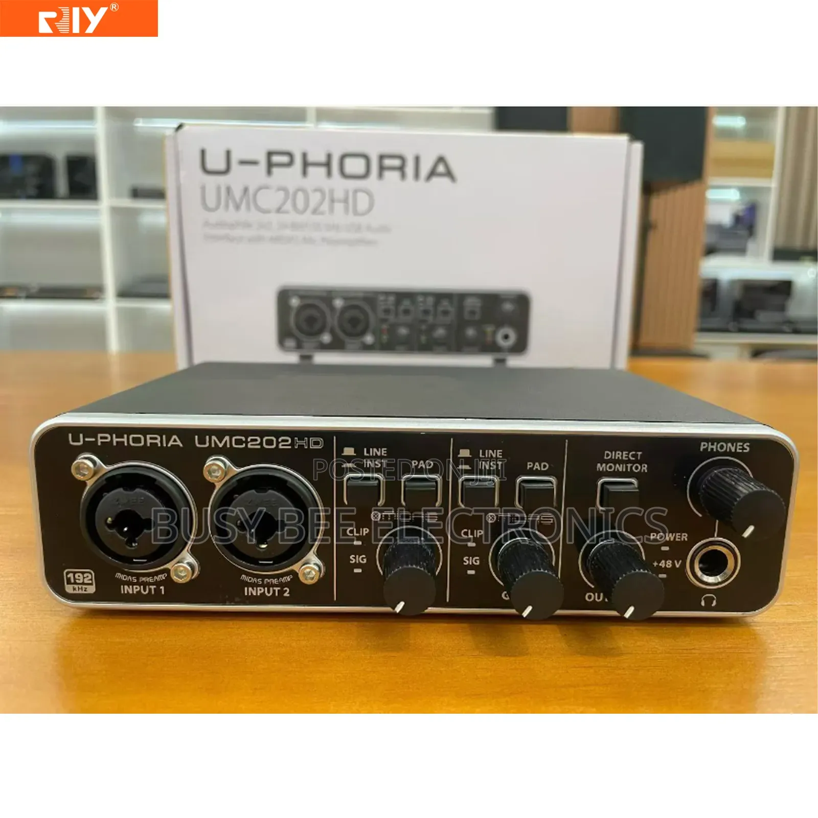 UMC202HD Top Quality Sound Card 2-in/2-Out USB 2.0 Audio Interface