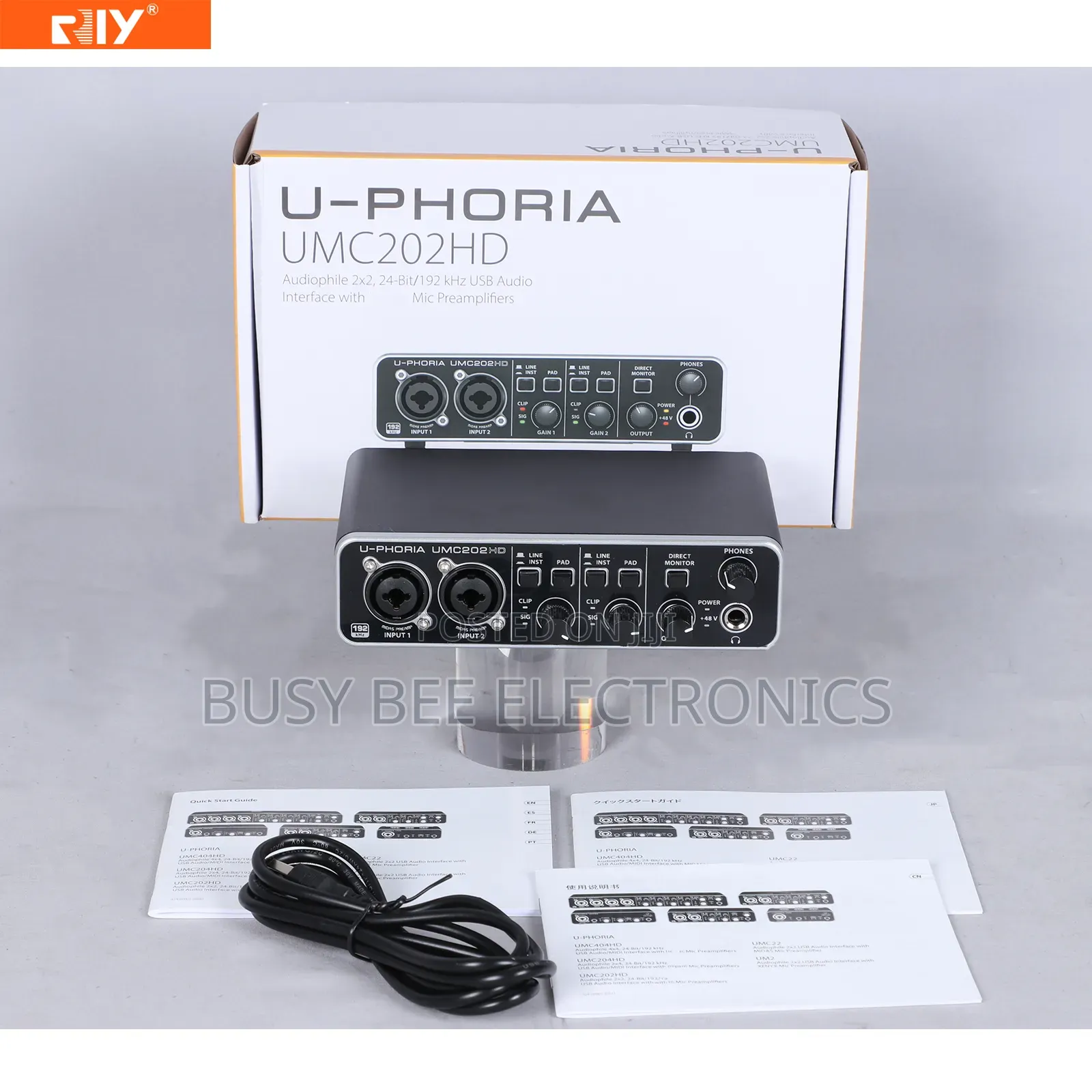 UMC202HD Top Quality Sound Card 2-in/2-Out USB 2.0 Audio Interface