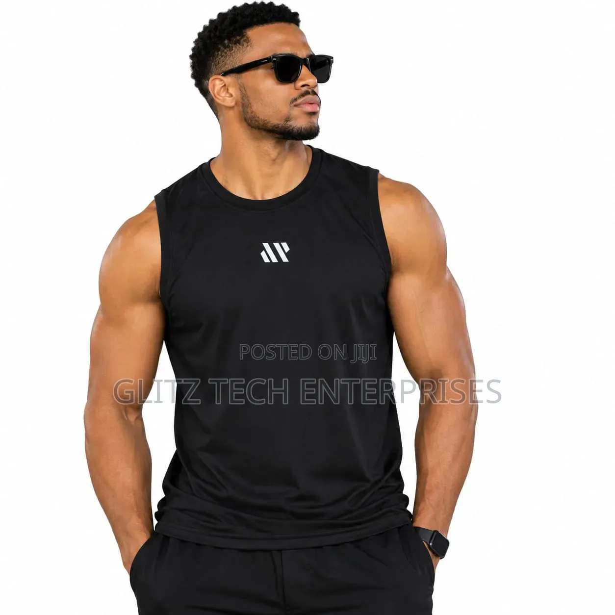 Men's Sleeveless Gym Tank Top / Quick-Dry Athletic Vest