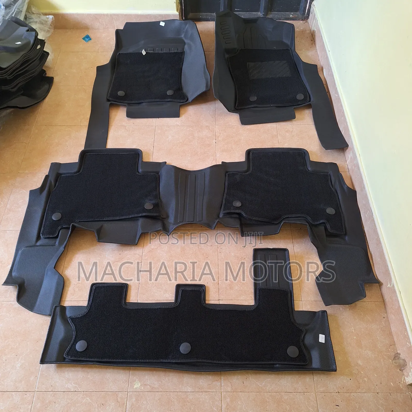 Landcruiser Prado 150 Black Double Layer TPE Mats.